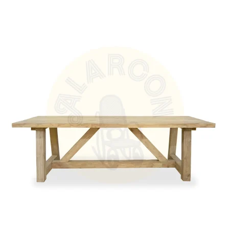 Mesa de comedor Orlando en teka natural madera maciza hecha a mano - Moycor - 6740111MYC - foto-secundaria-1