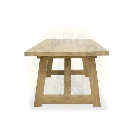 Mesa de comedor Orlando en teka natural madera maciza hecha a mano - Moycor - 6740111MYC - foto-secundaria-2