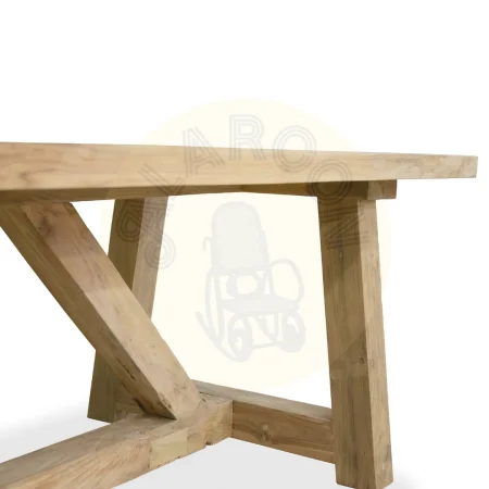 Mesa de comedor Orlando en teka natural madera maciza hecha a mano - Moycor - 6740111MYC - foto-secundaria-3