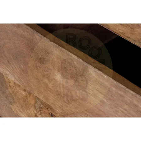 Aparador Savana madera de mango maciza 2 puertas 3 cajones acabado marrón detalles en bronce patas 19cm 160x40x76cm - Giner y Colomer - 6762GYC - foto-secundaria-5