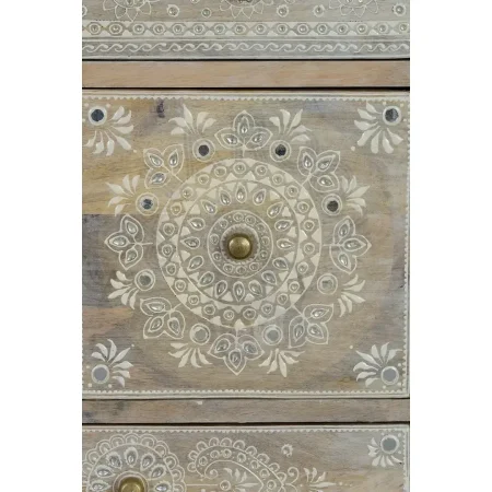 Mueble auxiliar Ragusa en madera de mango con 7 cajones pintados a mano diseño artesanal y robusto 42x30x66cm - Giner y Colomer - 6792GYC - foto-secundaria-3