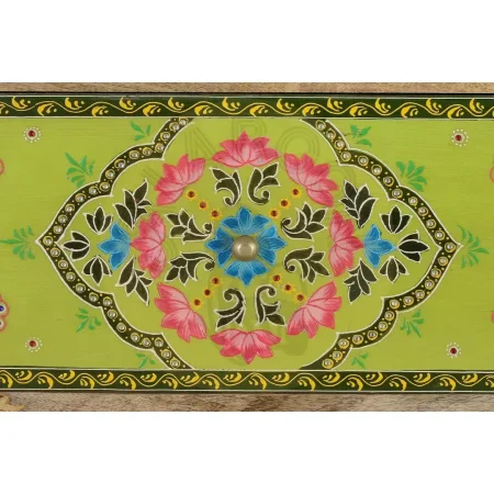 Cómoda Tours 14 cajones en madera de mango multicolor con detalles pintados a mano estilo artesanal 120x40x90cm - Giner y Colomer - 6797GYC - foto-secundaria-3