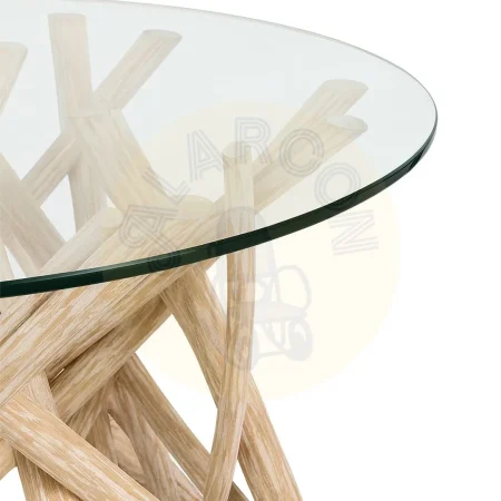 Mesa de centro Erosi blanqueada hecha a mano con materiales naturales - Moycor - 693041MYC - foto-secundaria-1