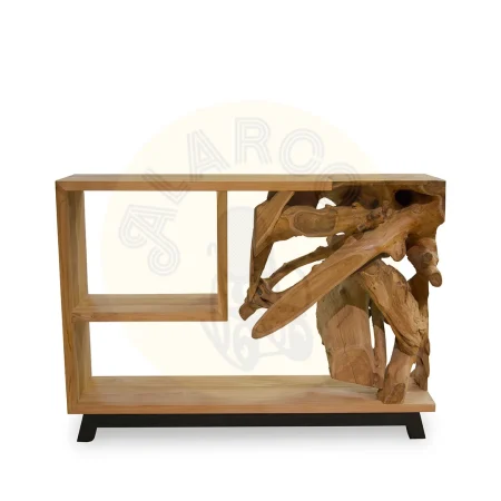 Consola teka raíz combinada hecha a mano con productos naturales - Moycor - 706304MYC - foto-secundaria-2