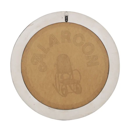 Espejo de pared Dakota redondo beige blanqueado con marco de madera de eucalipto 5x58x78.92cm - Moycor - 742171MYC - foto-secundaria-2