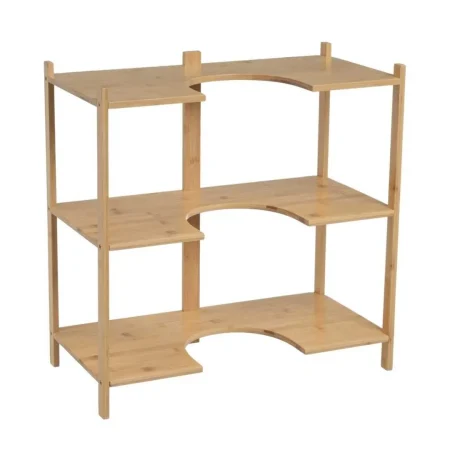 Mueble bajo lavabo de pie en bambú con balda fija 60x30x60cm - Ixia - 806150IX - foto-blanco
