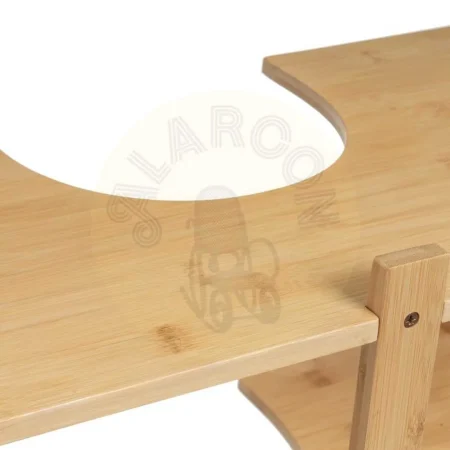 Mueble bajo lavabo de pie en bambú con balda fija 60x30x60cm - Ixia - 806150IX - foto-secundaria-1