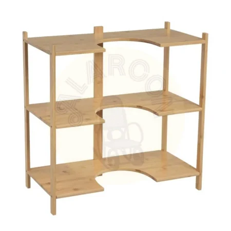 Mueble bajo lavabo de pie en bambú con balda fija 60x30x60cm - Ixia - 806150IX - foto-secundaria-3