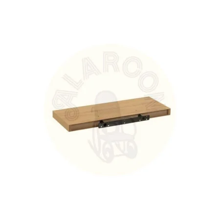 Estante en MDF laminado roble miel 60x24x4cm - Ixia - 807596IX - foto-secundaria-1