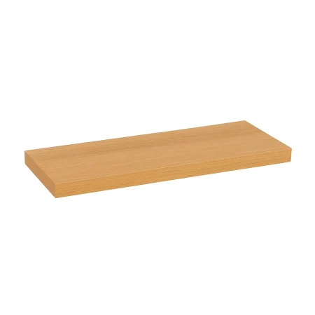 Estante en MDF laminado roble miel 80x24x4cm - Ixia - 807597IX - foto-blanco