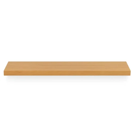 Estante MDF laminado roble miel 120x24x4cm - Ixia - 807599IX - foto-blanco