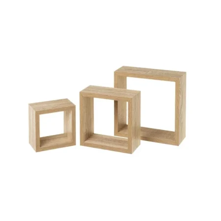 Set de 3 estantes MDF roble claro 25x25x9cm - Ixia - 807607IX - foto-blanco