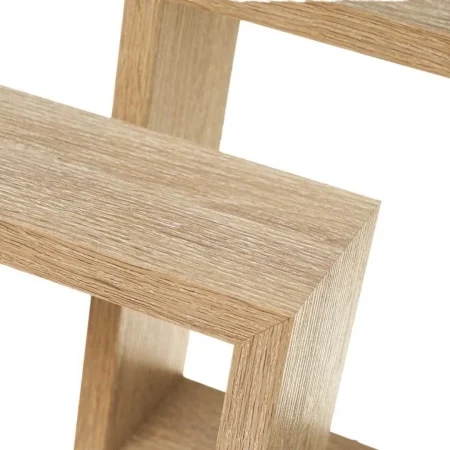 Set de 3 estantes MDF roble claro laminado 25x25x9cm - Ixia - 807607IX - foto-blanco