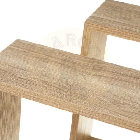 Set de 3 estantes MDF roble claro 30x30x12cm - Ixia - 807608IX - foto-secundaria-2