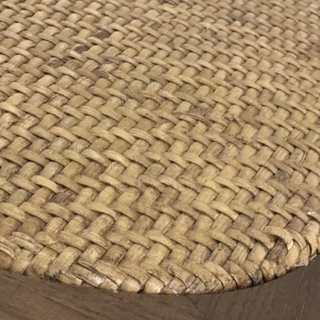 Silla giratoria de roble y ratán 62x52x78cm - Moycor - 8659020MYC - foto-secundaria-4