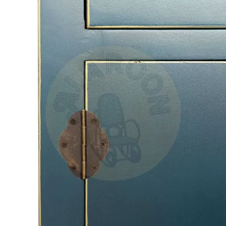 Mueble auxiliar azul en DM estilo oriental 73x26x90cm - Ixia - 90956IX - foto-secundaria-3