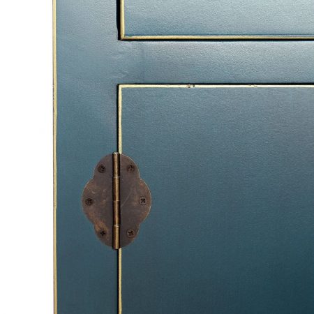 ARMARIO 2 PUERTAS Y 2 CAJONES AZUL DM 55 X 33 X 185 CM IXIA