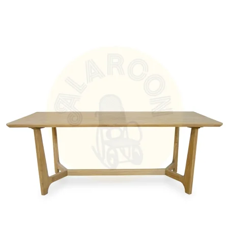 Mesa de comedor Top rústico hecha a mano con estructura de madera maciza 4cm - Moycor - 930100MYC - foto-secundaria-1