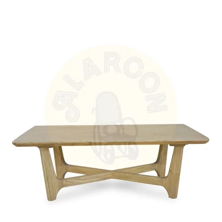 Mesa de centro top rústico hecha a mano con estructura de madera maciza 4cm - Moycor - 930101MYC - foto-secundaria-1