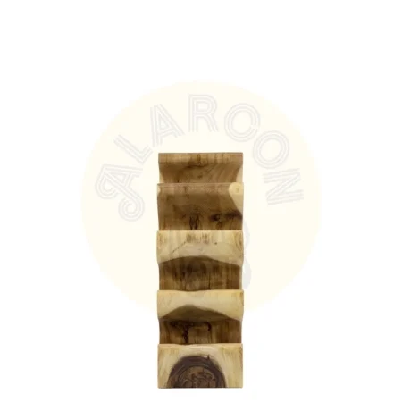 Botellero artesanal de madera suar 6 huecos 25x20x50cm - Moycor - 9470502MYC - foto-secundaria-1