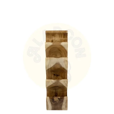 Botellero de madera maciza de suar 8 huecos hecho a mano 27x70x20cm - Moycor - 9470503MYC - foto-secundaria-2