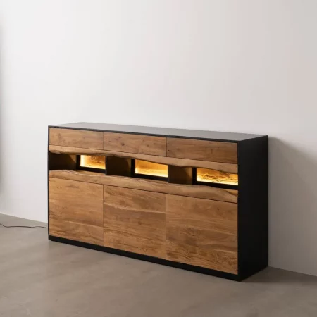 APARADOR LED MADERA-METAL SALÓN 180 X 40 X 93 CM-1