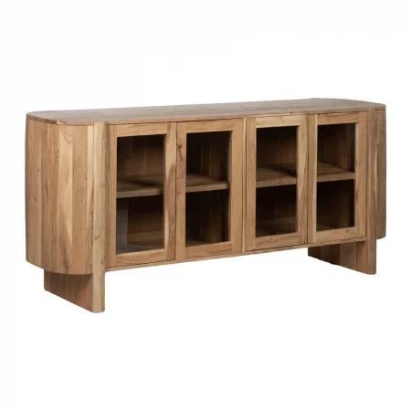 APARADOR NATURAL MADERA DE ACACIA SALÓN 180 X 40 X 80 CM-1