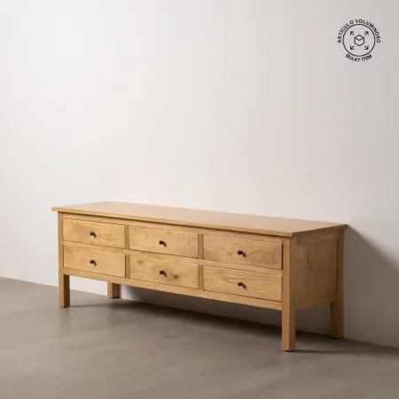 APARADOR NATURAL MADERA MINDI SALÓN 180 X 48 X 60 CM-1