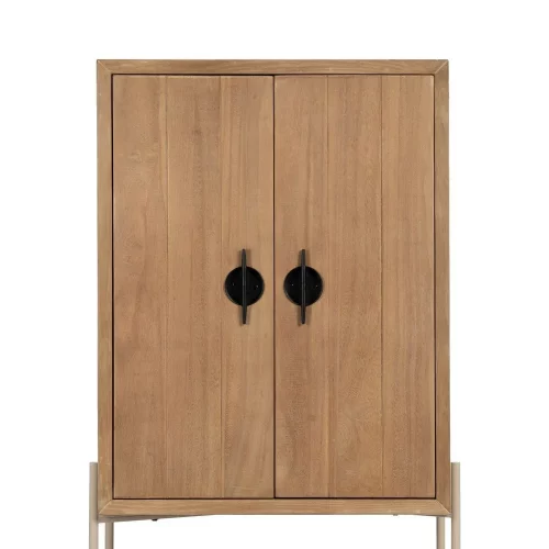 ARMARIO BLANCO-NATURAL MADERA-METAL 70 X 40 X 172 CM-4