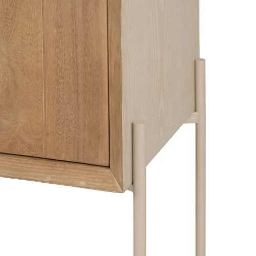 ARMARIO BLANCO-NATURAL MADERA-METAL 70 X 40 X 172 CM-8
