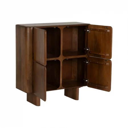 ARMARIO MARRÓN MADERA DE MANGO SALÓN 104 X 45 X 110 CM-3