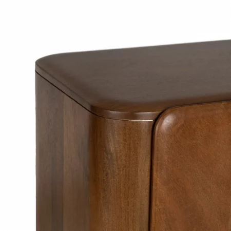 ARMARIO MARRÓN MADERA DE MANGO SALÓN 104 X 45 X 110 CM-4