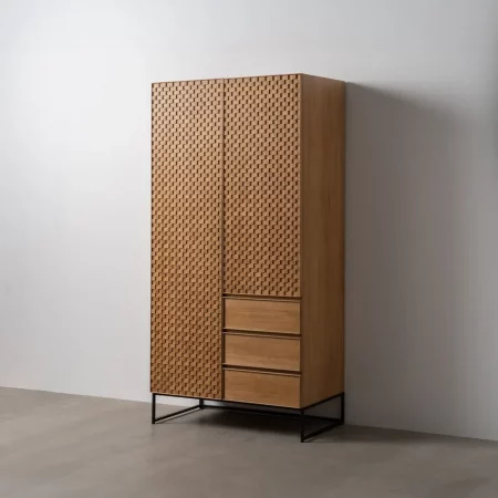 ARMARIO NATURAL DM-MADERA 98,50 X 55 X 199,50 CM-1