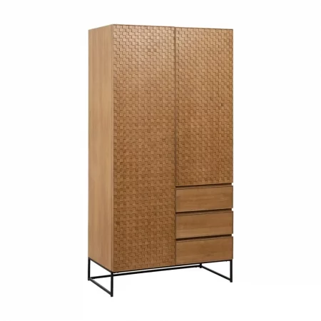 ARMARIO NATURAL DM-MADERA 98,50 X 55 X 199,50 CM-2