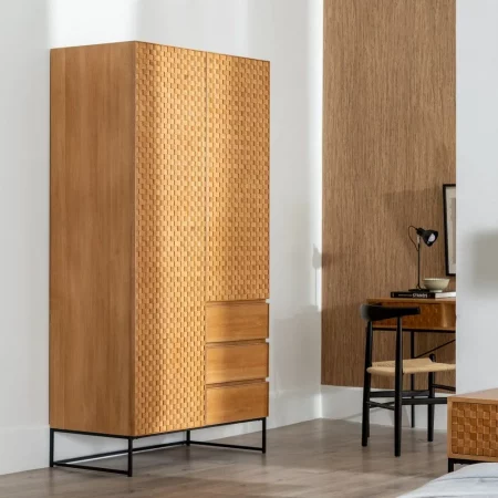 ARMARIO NATURAL DM-MADERA 98,50 X 55 X 199,50 CM-8