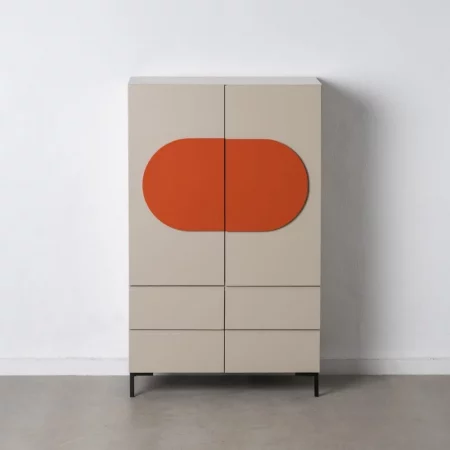 ARMARIO NECTO TAUPE DM-METAL SALÓN 75 X 41,80 X 123 CM-1