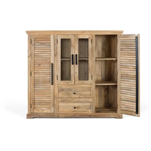 Alacena Fabricada en Madera de Mango 160x45x142 Cm - Giner y Colomer3