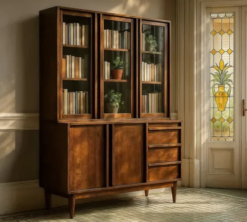 Alacena en Madera Mango Marron 150x50x195 Cm - IXIA (4)