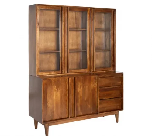 Alacena en Madera Mango Marron 150x50x195 Cm - IXIA (6)