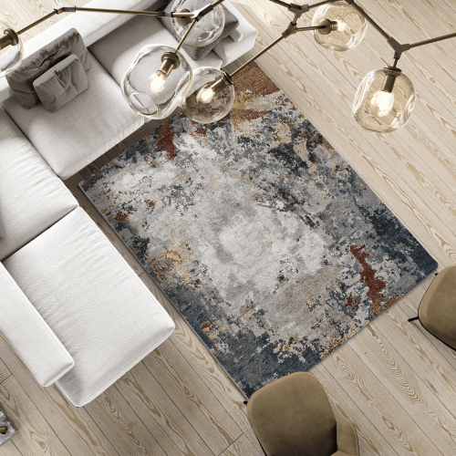 Alfombra Abstracta de Estilo Vintage Graffiti 40001 Multicolor - Universal (2)
