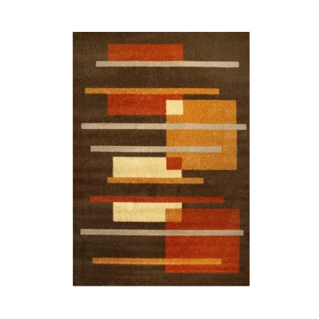Alfombra Acrílica Frisse Colorido Actual Diseño Moderno J-07 Marron - Sualsa (3)