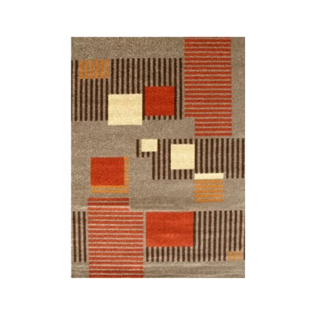 Alfombra Acrílica Frisse Colorido Actual Diseño Moderno J-15 Beig – Sualsa (3)