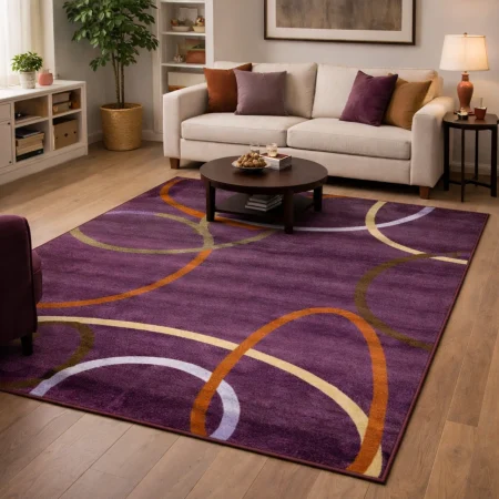 Alfombra Acrílica Frisse J-10 Lila - Sualsa (1)