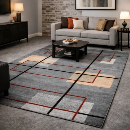 Alfombra Acrílica Frisse J17 Gris Claro - Sualsa (1)