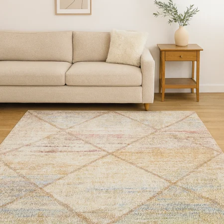 Alfombra Acrílica Mod.Nerea Diseño Geométrico Moderna 258 - Sualsa (1)