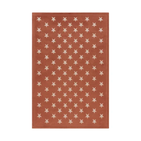 Alfombra Acrílica Mod.Nerea Diseño Infantil Atractivo Estrellas Terracota - Sualsa (2)
