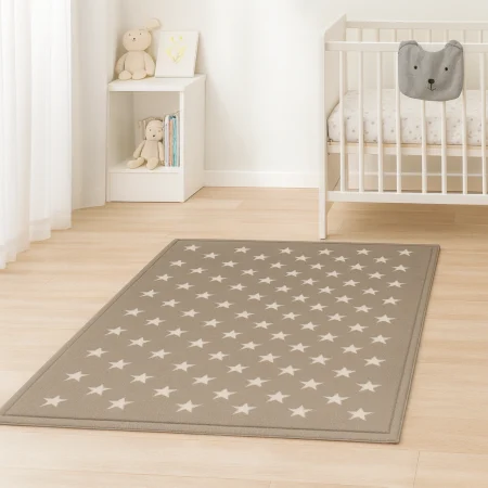 Alfombra Acrílica Mod.Nerea Diseño Infantil Atractivo Estrellas Topo - Sualsa (1)
