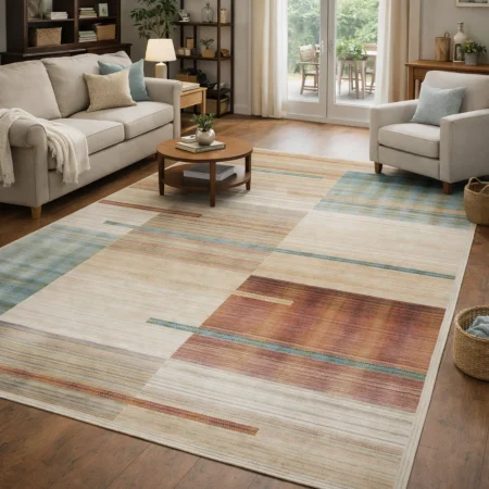 Alfombra Acrílica Palace Tejida Con Viscosa Riqueza De Colores 634 Beig - Universal (1)