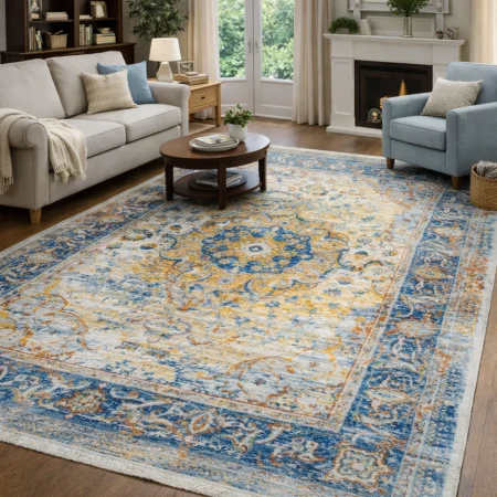 Alfombra Acrílica Picasso Estilo Clasico 264 Azul – Sualsa (1)