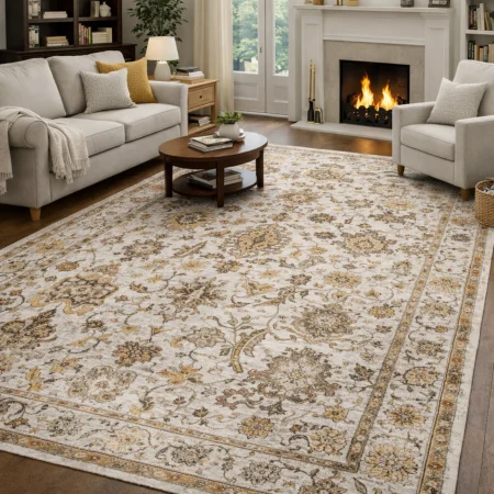 Alfombra Acrílica Picasso Estilo Clásico 511 Beig - Sualsa (1)